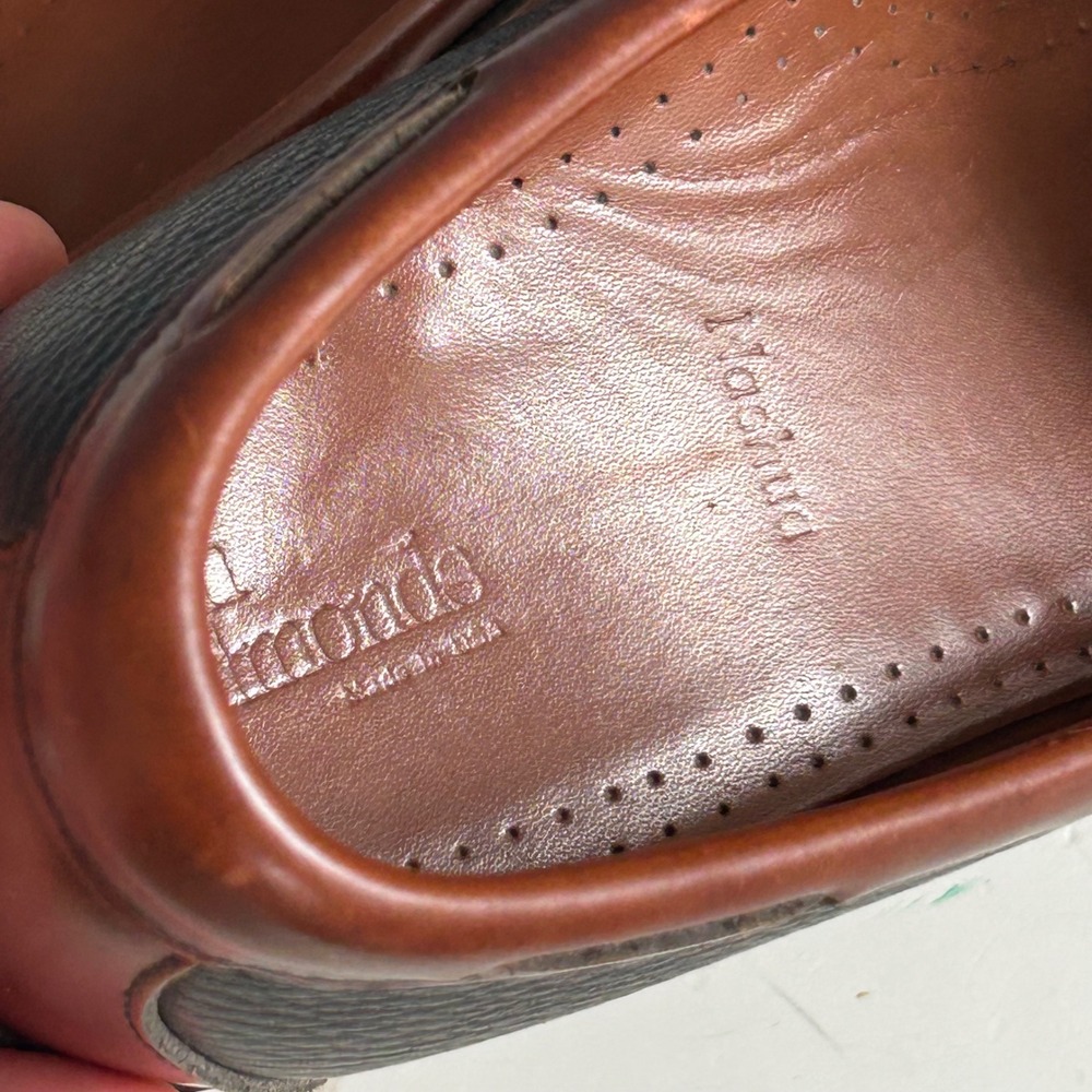 Allen Edmonds Loafers Mens 11 D Nashua Tassel Kiltie Boat Shoe Leather Preppy - Picture 11 of 13